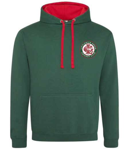 Littlewick Green Hoody Green Red