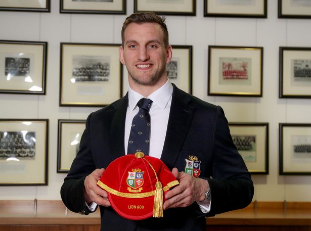 Sam Warburton British and Lions Captain with his Rugby Honour Cap.