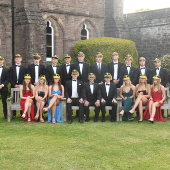 Chris College Brecon Sports Dinner, with all players in there School Honour Caps.