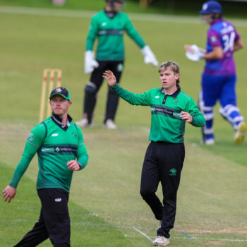 Teddy Flemming wearing Bucks Cricket Teamwear