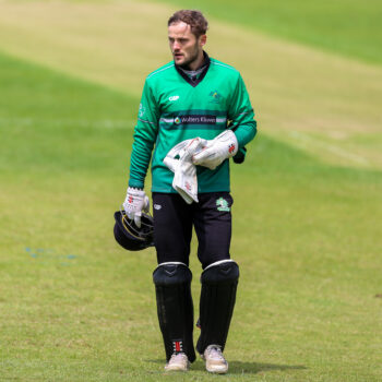 Ross Richardson wearing Bucks Cricket Teamwear