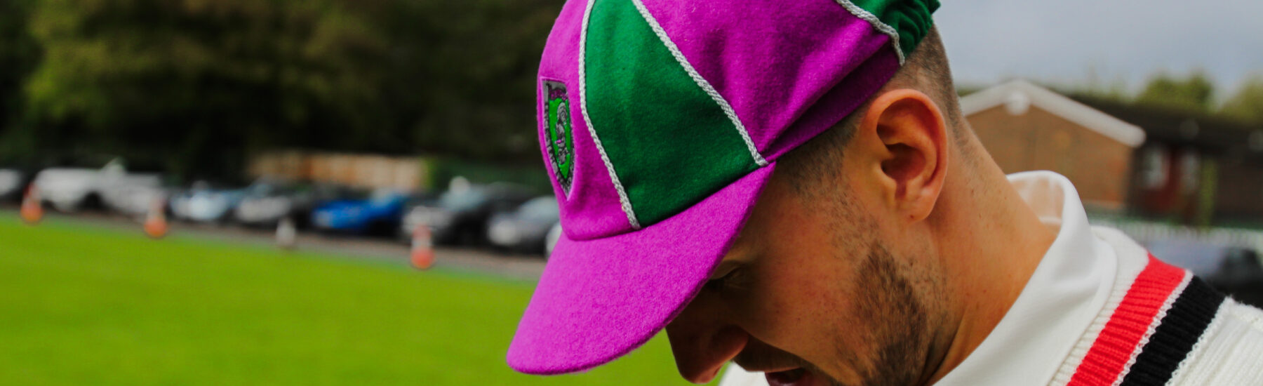 Conner Haddow wearing a colourful baggy cap