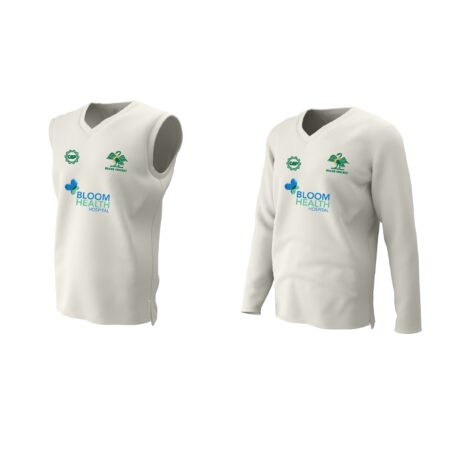 Bucks Cricket White Cricket Jumper